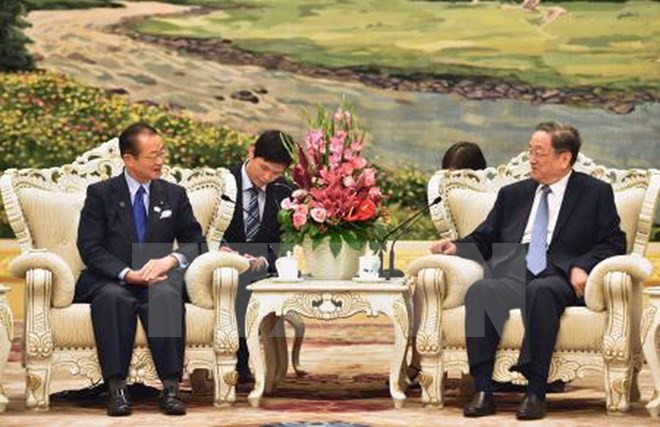 Japanese Parliamentarian meets Chairman of the Chinese People's Political Consultative Conference - ảnh 1